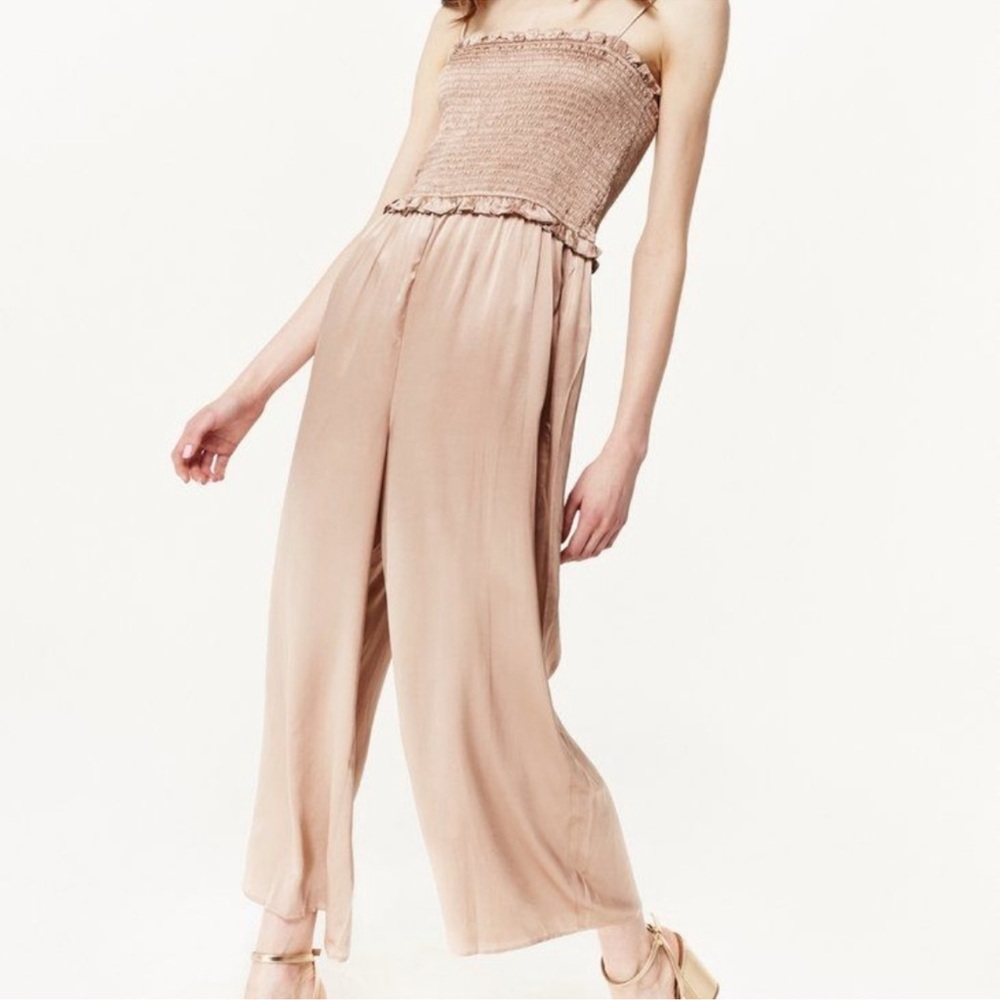 NWT Cami NYC Sill Romper in Tan/Mauve - Size S